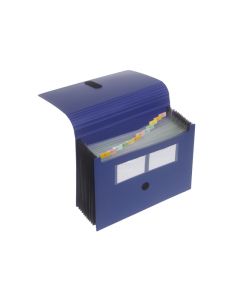 Foldersys 70006-47 12 Delige Accordeon Map Blauw
