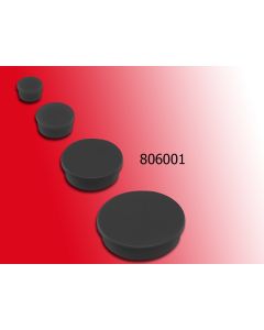 Ecobra 20 Whiteboardmagneten 806001 Zwart 25x8mm